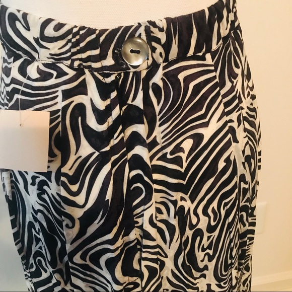 Dion of Texas Zebra Maxi Skirt Black & White Small - Picture 2 of 4
